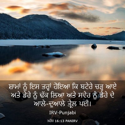 Picture 03 - ਖ਼ਰੋਜ 16:13 PANIRV - ਸ਼ਾਮਾਂ ਨੂੰ ਇਸ - Bible Verse Picture