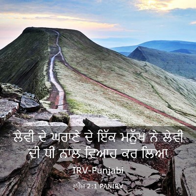 Picture 03 - ਖ਼ਰੋਜ 2:1 PANIRV - ਲੇਵੀ ਦੇ ਘਰਾਣੇ ਦੇ - Bible Verse Picture
