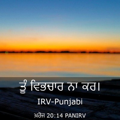Picture 03 - ਖ਼ਰੋਜ 20:14 PANIRV - ਤੂੰ ਵਿਭਚਾਰ ਨਾ - Bible Verse Picture