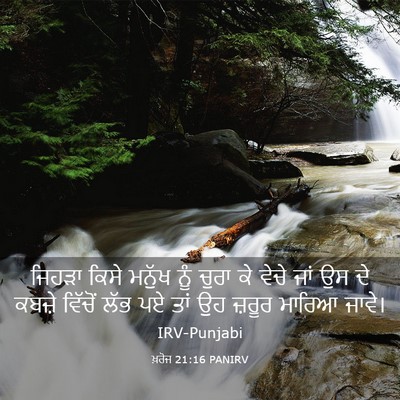 Picture 03 - ਖ਼ਰੋਜ 21:16 PANIRV - ਜਿਹੜਾ ਕਿਸੇ ਮਨੁੱਖ - Bible Verse Picture