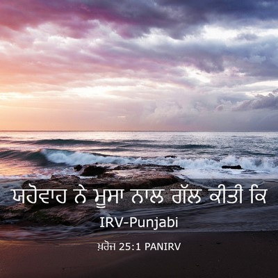 Picture 03 - ਖ਼ਰੋਜ 25:1 PANIRV - ਯਹੋਵਾਹ ਨੇ ਮੂਸਾ ਨਾਲ - Bible Verse Picture