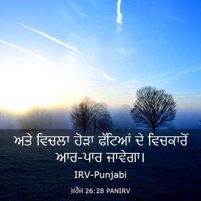 Picture 03 - ਖ਼ਰੋਜ 26:28 PANIRV - ਅਤੇ ਵਿਚਲਾ ਹੋੜਾ - Bible Verse Picture
