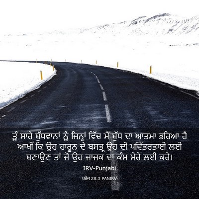 Picture 03 - ਖ਼ਰੋਜ 28:3 PANIRV - ਤੂੰ ਸਾਰੇ - Bible Verse Picture