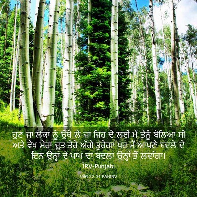Picture 03 - ਖ਼ਰੋਜ 32:34 PANIRV - ਹੁਣ ਜਾ ਲੋਕਾਂ ਨੂੰ - Bible Verse Picture