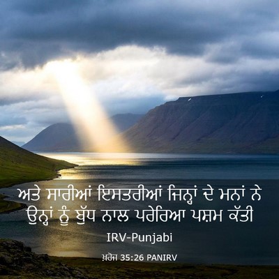 Picture 03 - ਖ਼ਰੋਜ 35:26 PANIRV - ਅਤੇ ਸਾਰੀਆਂ - Bible Verse Picture