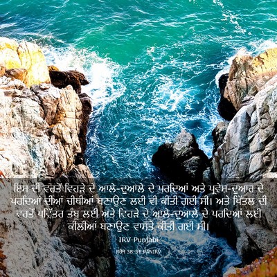 Picture 03 - ਖ਼ਰੋਜ 38:31 PANIRV - ਇਸ ਦੀ ਵਰਤੋਂ ਵਿਹੜੇ - Bible Verse Picture