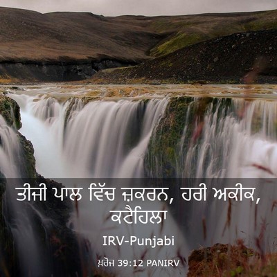 Picture 03 - ਖ਼ਰੋਜ 39:12 PANIRV - ਤੀਜੀ ਪਾਲ ਵਿੱਚ - Bible Verse Picture