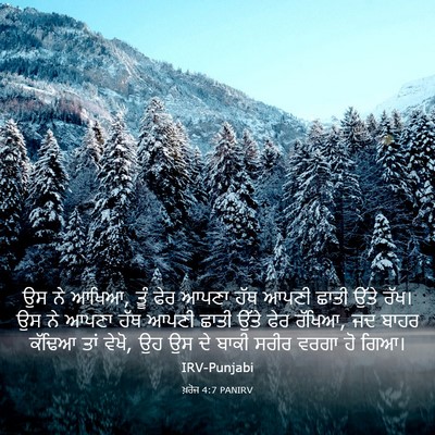 Picture 03 - ਖ਼ਰੋਜ 4:7 PANIRV - ਉਸ ਨੇ ਆਖਿਆ, ਤੂੰ ਫੇਰ - Bible Verse Picture