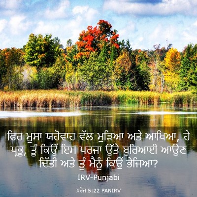 Picture 03 - ਖ਼ਰੋਜ 5:22 PANIRV - ਫਿਰ ਮੂਸਾ ਯਹੋਵਾਹ - Bible Verse Picture