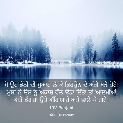 Picture 03 - ਖ਼ਰੋਜ 9:10 PANIRV - ਸੋ ਉਹ ਭੱਠੀ ਦੀ ਸੁਆਹ - Bible Verse Picture