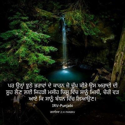 Picture 03 - ਗਲਾਤਿਯਾ 2:4 PANIRV - ਪਰ ਉਨ੍ਹਾਂ ਝੂਠੇ - Bible Verse Picture