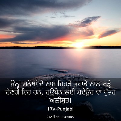 Picture 03 - ਗਿਣਤੀ 1:5 PANIRV - ਉਨ੍ਹਾਂ ਮਨੁੱਖਾਂ ਦੇ - Bible Verse Picture