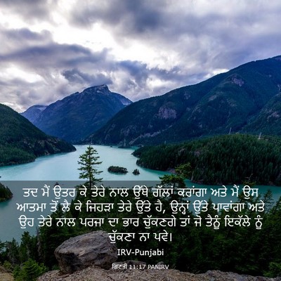 Picture 03 - ਗਿਣਤੀ 11:17 PANIRV - ਤਦ ਮੈਂ ਉਤਰ ਕੇ ਤੇਰੇ - Bible Verse Picture