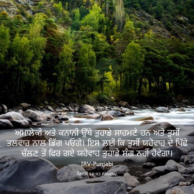 Picture 03 - ਗਿਣਤੀ 14:43 PANIRV - ਅਮਾਲੇਕੀ ਅਤੇ ਕਨਾਨੀ - Bible Verse Picture