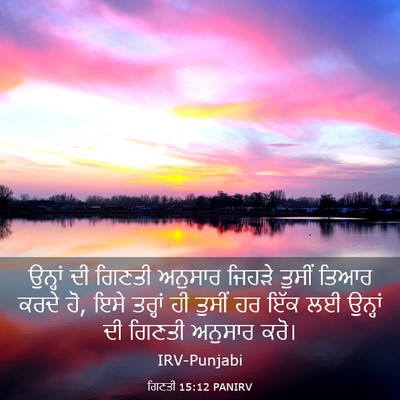 Picture 03 - ਗਿਣਤੀ 15:12 PANIRV - ਉਨ੍ਹਾਂ ਦੀ ਗਿਣਤੀ - Bible Verse Picture