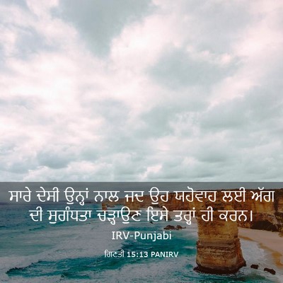 Picture 03 - ਗਿਣਤੀ 15:13 PANIRV - ਸਾਰੇ ਦੇਸੀ ਉਨ੍ਹਾਂ - Bible Verse Picture