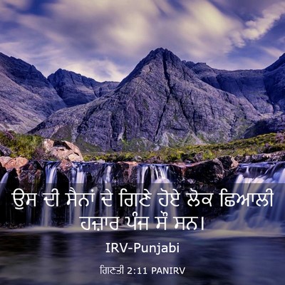 Picture 03 - ਗਿਣਤੀ 2:11 PANIRV - ਉਸ ਦੀ ਸੈਨਾਂ ਦੇ ਗਿਣੇ - Bible Verse Picture