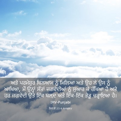 Picture 03 - ਗਿਣਤੀ 23:4 PANIRV - ਅਤੇ ਪਰਮੇਸ਼ੁਰ - Bible Verse Picture