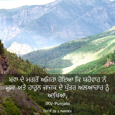 Picture 03 - ਗਿਣਤੀ 26:1 PANIRV - ਬਵਾ ਦੇ ਮਗਰੋਂ ਅਜਿਹਾ - Bible Verse Picture
