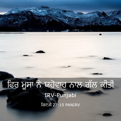 Picture 03 - ਗਿਣਤੀ 27:15 PANIRV - ਫਿਰ ਮੂਸਾ ਨੇ ਯਹੋਵਾਹ - Bible Verse Picture