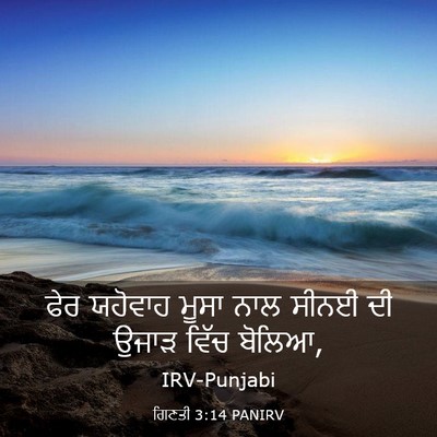 Picture 03 - ਗਿਣਤੀ 3:14 PANIRV - ਫੇਰ ਯਹੋਵਾਹ ਮੂਸਾ - Bible Verse Picture