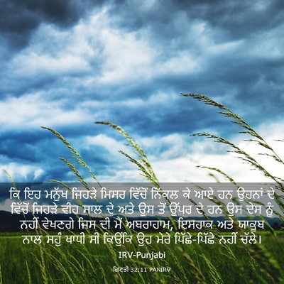 Picture 03 - ਗਿਣਤੀ 32:11 PANIRV - ਕਿ ਇਹ ਮਨੁੱਖ ਜਿਹੜੇ - Bible Verse Picture