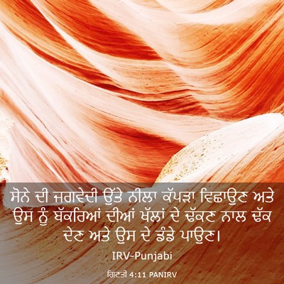 Picture 03 - ਗਿਣਤੀ 4:11 PANIRV - ਸੋਨੇ ਦੀ ਜਗਵੇਦੀ - Bible Verse Picture