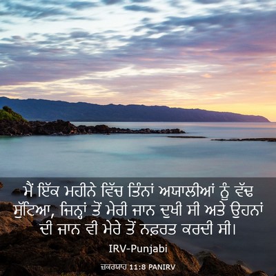 Picture 03 - ਜ਼ਕਰਯਾਹ 11:8 PANIRV - ਮੈਂ ਇੱਕ ਮਹੀਨੇ ਵਿੱਚ - Bible Verse Picture