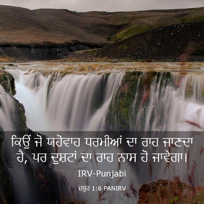 Picture 03 - ਜ਼ਬੂਰ 1:6 PANIRV - ਕਿਉਂ ਜੋ ਯਹੋਵਾਹ - Bible Verse Picture