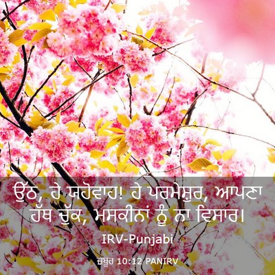 Picture 03 - ਜ਼ਬੂਰ 10:12 PANIRV - ਉੱਠ, ਹੇ ਯਹੋਵਾਹ! ਹੇ - Bible Verse Picture