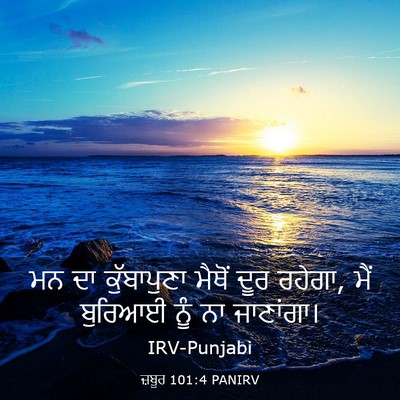 Picture 03 - ਜ਼ਬੂਰ 101:4 PANIRV - ਮਨ ਦਾ ਕੁੱਬਾਪੁਣਾ - Bible Verse Picture