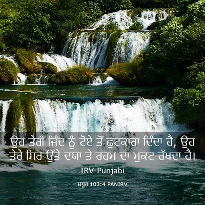 Picture 03 - ਜ਼ਬੂਰ 103:4 PANIRV - ਉਹ ਤੇਰੀ ਜਿੰਦ ਨੂੰ - Bible Verse Picture