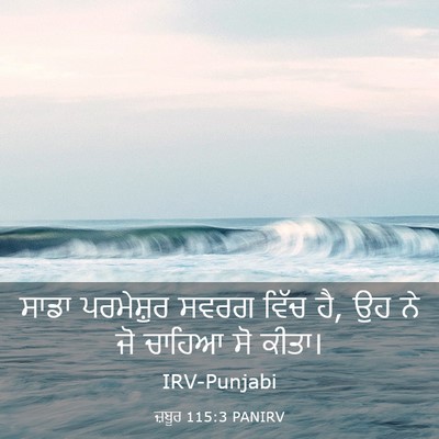 Picture 03 - ਜ਼ਬੂਰ 115:3 PANIRV - ਸਾਡਾ ਪਰਮੇਸ਼ੁਰ - Bible Verse Picture