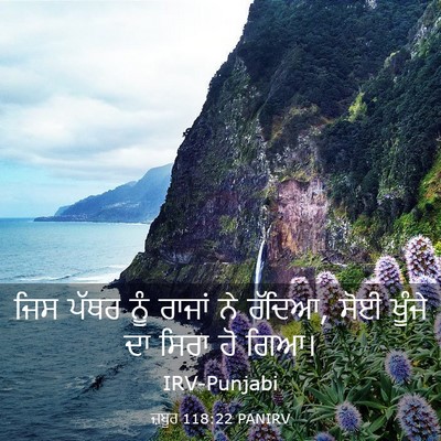 Picture 03 - ਜ਼ਬੂਰ 118:22 PANIRV - ਜਿਸ ਪੱਥਰ ਨੂੰ ਰਾਜਾਂ - Bible Verse Picture