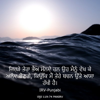 Picture 03 - ਜ਼ਬੂਰ 119:74 PANIRV - ਜਿਹੜੇ ਤੇਰਾ ਭੈਅ - Bible Verse Picture
