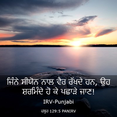 Picture 03 - ਜ਼ਬੂਰ 129:5 PANIRV - ਜਿੰਨੇ ਸੀਯੋਨ ਨਾਲ - Bible Verse Picture