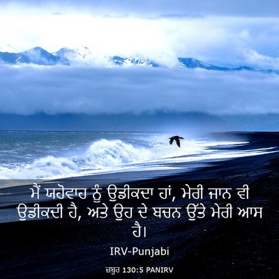 Picture 03 - ਜ਼ਬੂਰ 130:5 PANIRV - ਮੈਂ ਯਹੋਵਾਹ ਨੂੰ - Bible Verse Picture