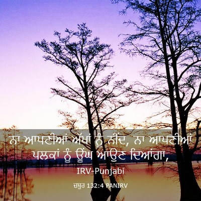 Picture 03 - ਜ਼ਬੂਰ 132:4 PANIRV - ਨਾ ਆਪਣੀਆਂ ਅੱਖਾਂ - Bible Verse Picture
