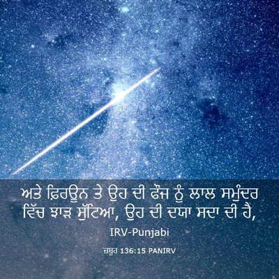 Picture 03 - ਜ਼ਬੂਰ 136:15 PANIRV - ਅਤੇ ਫ਼ਿਰਊਨ ਤੇ ਉਹ ਦੀ - Bible Verse Picture