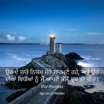 Picture 03 - ਜ਼ਬੂਰ 18:22 PANIRV - ਉਹ ਦੇ ਸਾਰੇ ਨਿਯਮ - Bible Verse Picture