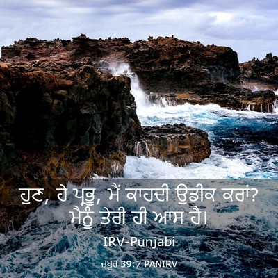 Picture 03 - ਜ਼ਬੂਰ 39:7 PANIRV - ਹੁਣ, ਹੇ ਪ੍ਰਭੂ, ਮੈਂ - Bible Verse Picture