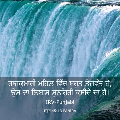 Picture 03 - ਜ਼ਬੂਰ 45:13 PANIRV - ਰਾਜਕੁਮਾਰੀ ਮਹਿਲ - Bible Verse Picture