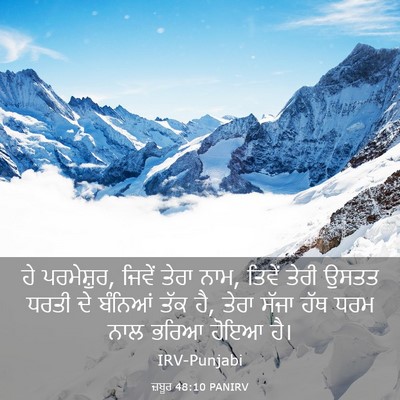 Picture 03 - ਜ਼ਬੂਰ 48:10 PANIRV - ਹੇ ਪਰਮੇਸ਼ੁਰ, ਜਿਵੇਂ - Bible Verse Picture