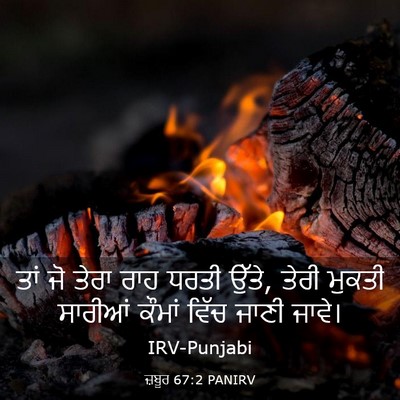 Picture 03 - ਜ਼ਬੂਰ 67:2 PANIRV - ਤਾਂ ਜੋ ਤੇਰਾ ਰਾਹ - Bible Verse Picture