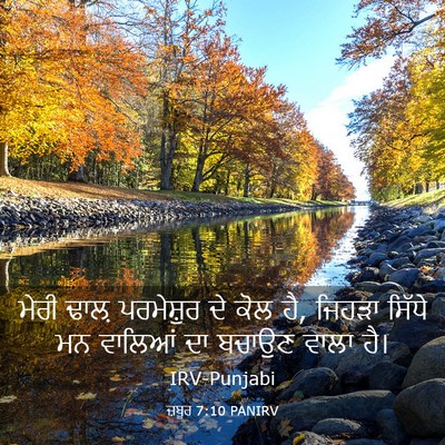 Picture 03 - ਜ਼ਬੂਰ 7:10 PANIRV - ਮੇਰੀ ਢਾਲ਼ - Bible Verse Picture