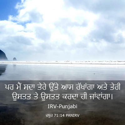 Picture 03 - ਜ਼ਬੂਰ 71:14 PANIRV - ਪਰ ਮੈਂ ਸਦਾ ਤੇਰੇ - Bible Verse Picture