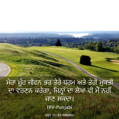 Picture 03 - ਜ਼ਬੂਰ 71:15 PANIRV - ਮੇਰਾ ਮੂੰਹ ਜੀਵਨ ਭਰ - Bible Verse Picture