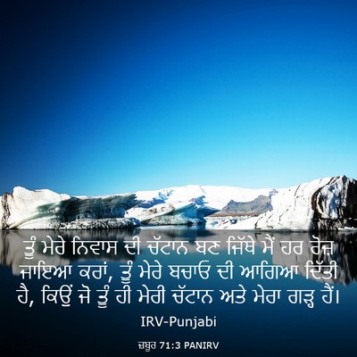 Picture 03 - ਜ਼ਬੂਰ 71:3 PANIRV - ਤੂੰ ਮੇਰੇ ਨਿਵਾਸ ਦੀ - Bible Verse Picture