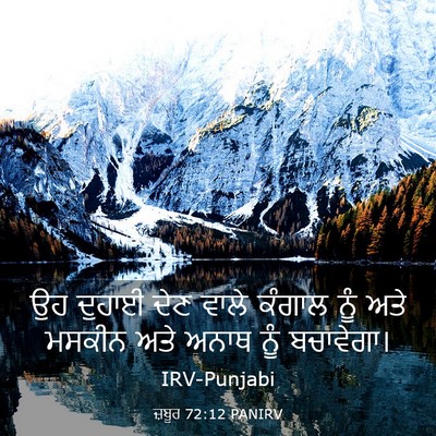 Picture 03 - ਜ਼ਬੂਰ 72:12 PANIRV - ਉਹ ਦੁਹਾਈ ਦੇਣ ਵਾਲੇ - Bible Verse Picture
