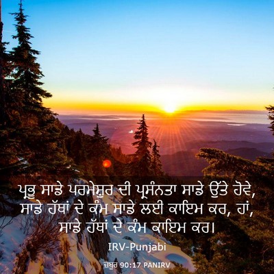 Picture 03 - ਜ਼ਬੂਰ 90:17 PANIRV - ਪ੍ਰਭੂ ਸਾਡੇ - Bible Verse Picture